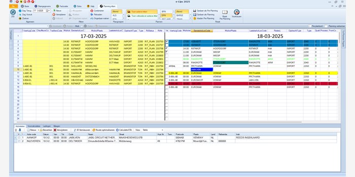 Pre-Planning in e-Lips TMS: Slimme en Flexibele Transportplanning