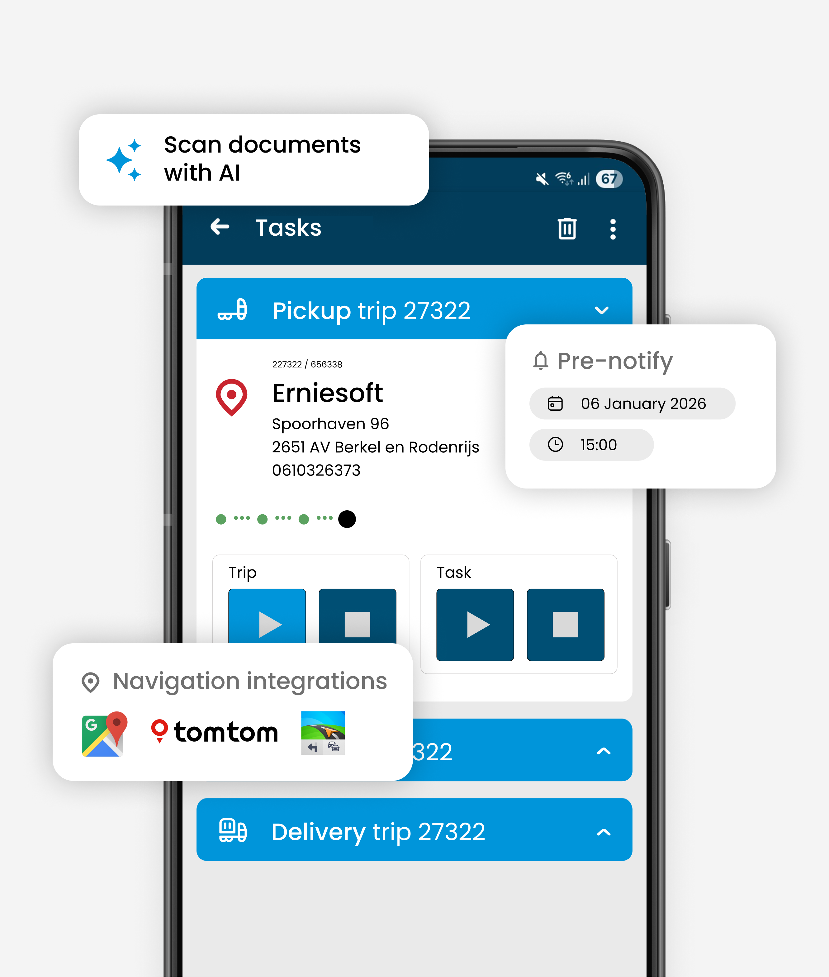 Erniesoft Boordcomputer app